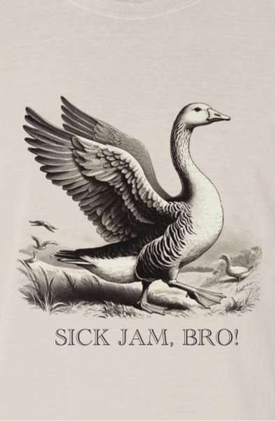 Goose/Sick Jam, Bro! Comfort Colors Heavyweight T Shirt