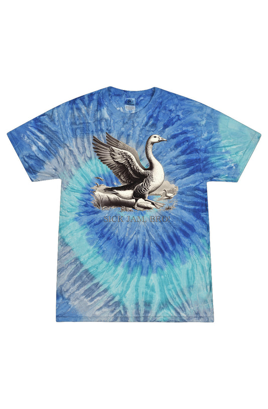 Goose/Sick Jam, Bro! Tie Dye Blue Jerry Adult T Shirt