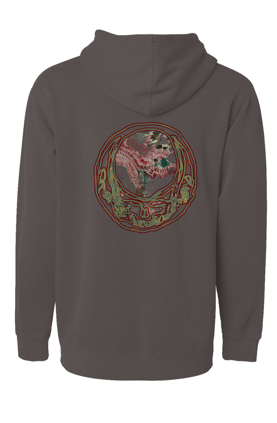 Grateful Dead Original Art Stealie (BACK print) Independent Pigment Dyed Hoodie