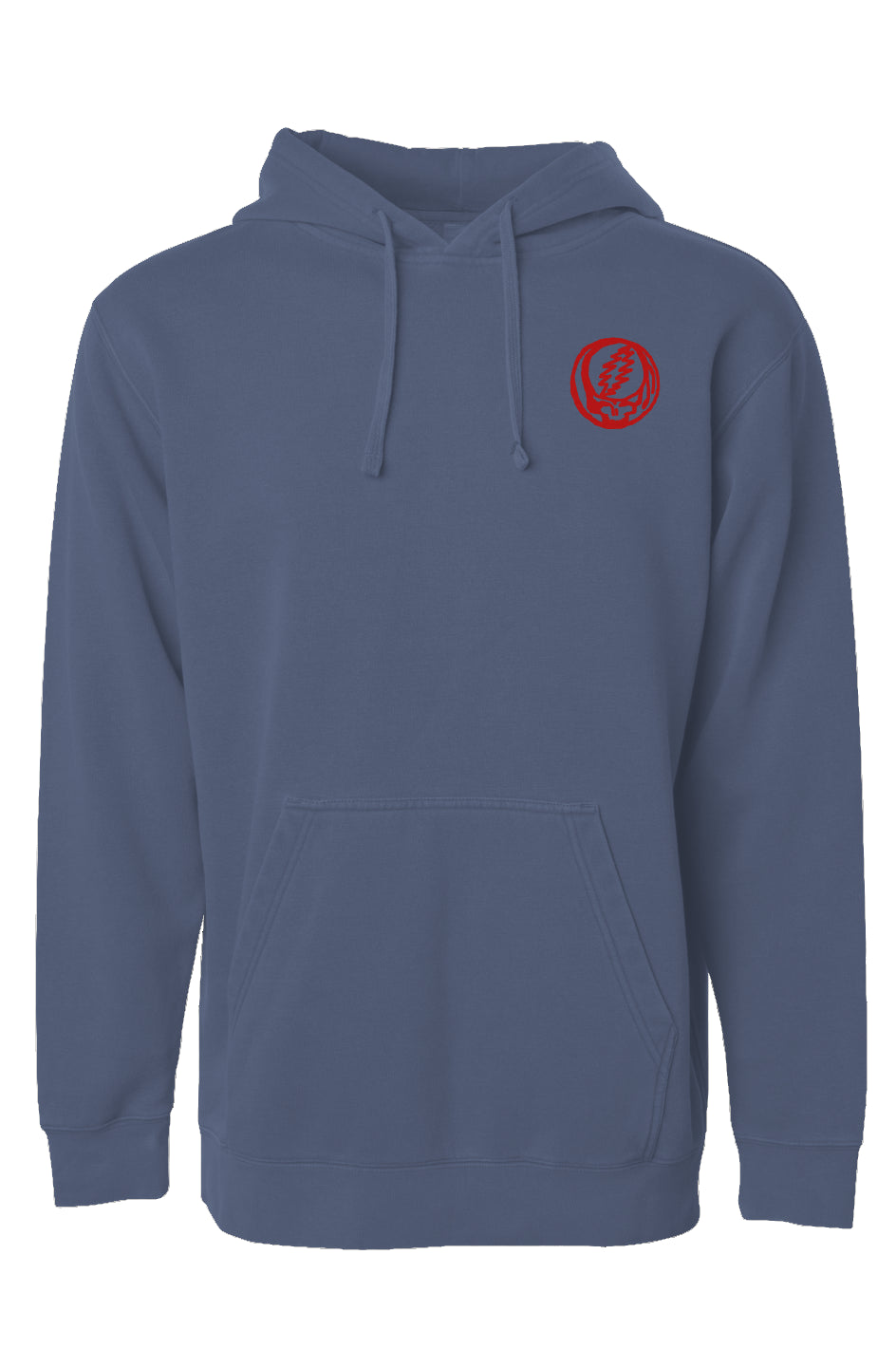 Grateful Dead Embroidered Stealie Independent Pigment Dyed Pullover Hoodie