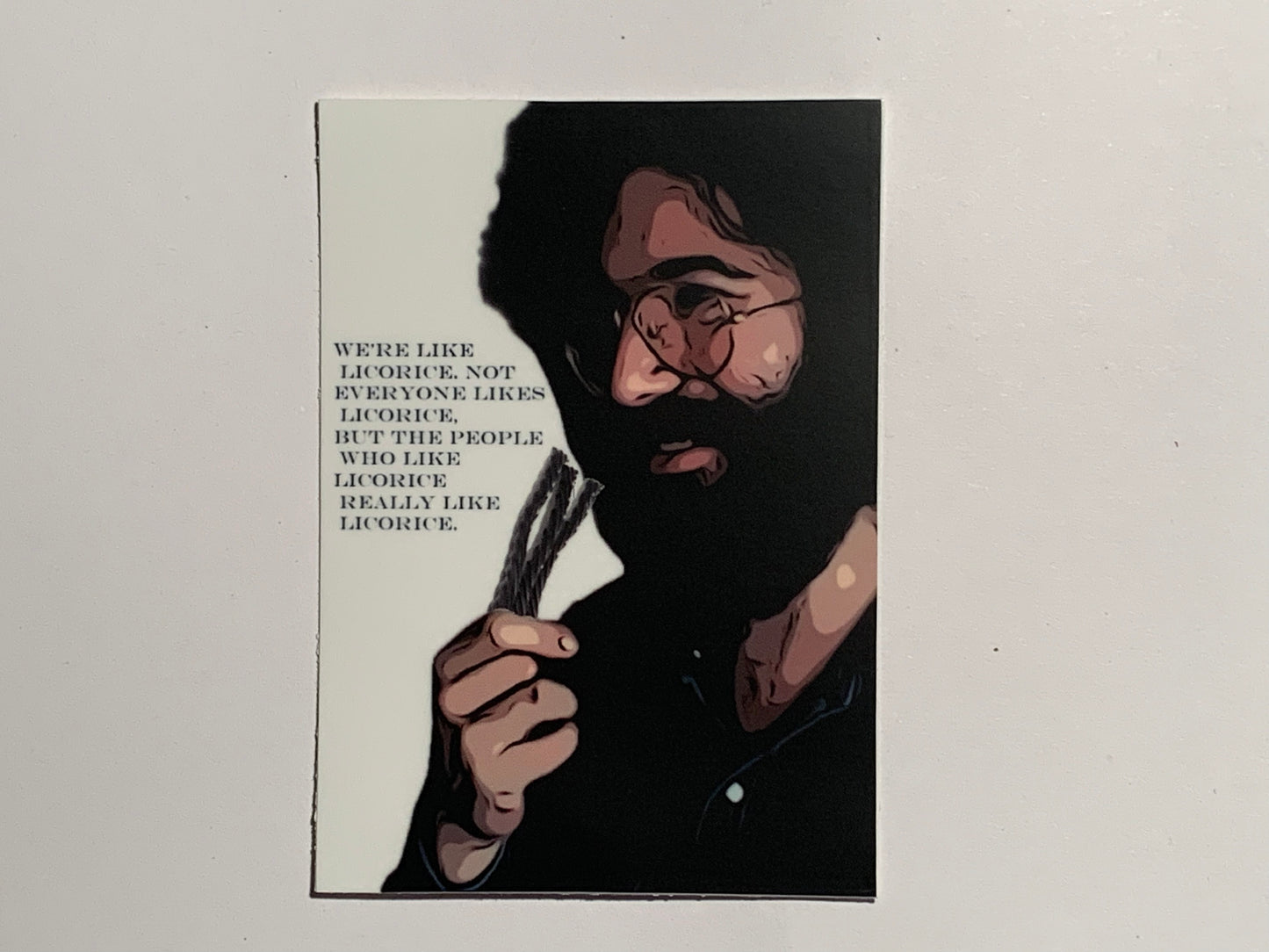 Jerry Garcia Licorice Sticker 3"x4"