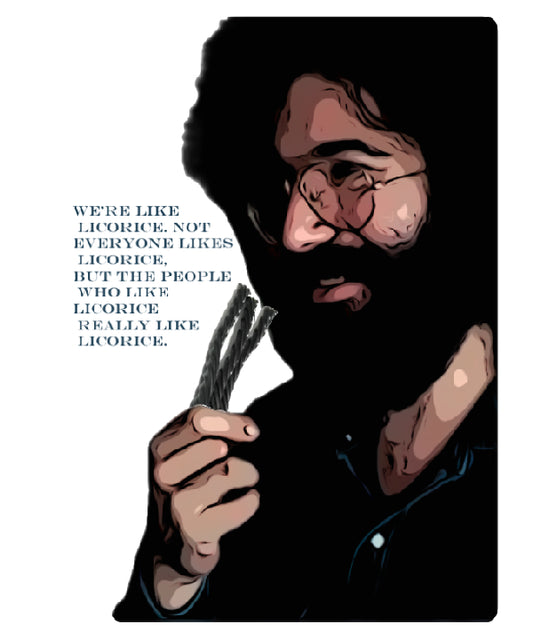 Jerry Garcia Licorice Sticker 3"x4"